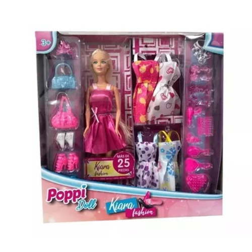 Imagen 1 de 10 de Muñeca Poppi Doll Kiara Fashion