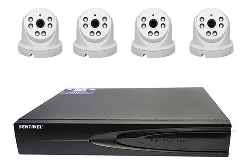 Kit Dvr 4 Cámaras 2mp Con Reconocimiento De Rostro Kdvr04m2