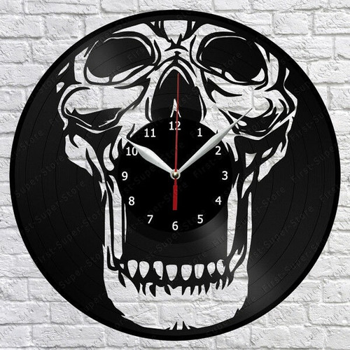 Reloj Corte Laser 2788 Calaveras Craneo Con Boca Abierta