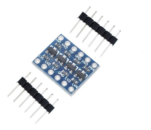 Imagen 2 de 6 de Modulo Adaptador Conversor Nivel Logico 5v 3.3v 4canales I2c