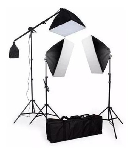 Kit De Iluminação Softbox 50x70 - Pk-sb03