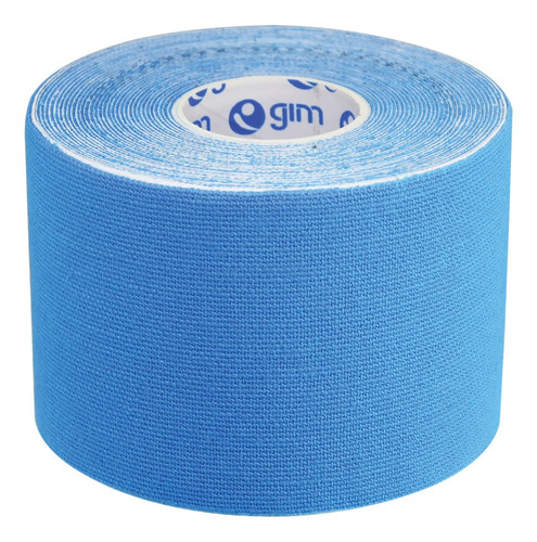 Cinta Kinesiologica Algodón 5 Cm X 5 Mts Azul Gim Sports