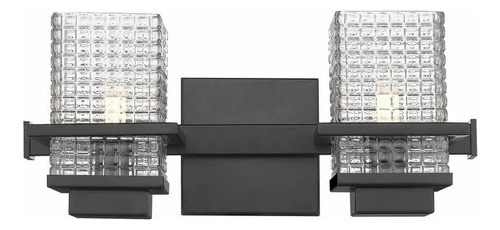 310-2w-bk-cl-led Wellfleet - 2 Luces De Baño De Estilo Retro