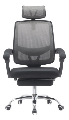 Silla Con Apoyapies Ergonomica Comoda Reclinable Tela Mesh