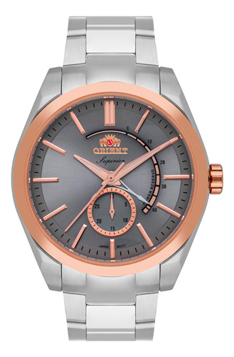Relógio Orient Automático Masculino Esportivo Ne5ms001 Prata Prata Cinza Cinza