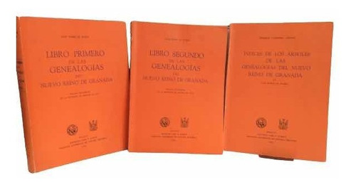 Imagen 1 de 9 de Genealogías Del Nuevo Reino De Granada - Tres Tomos - 1990