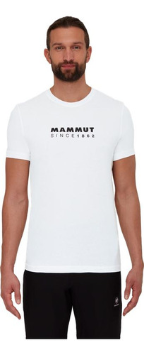 Polera Hombre Mammut Core T-shirt Logo Blanco