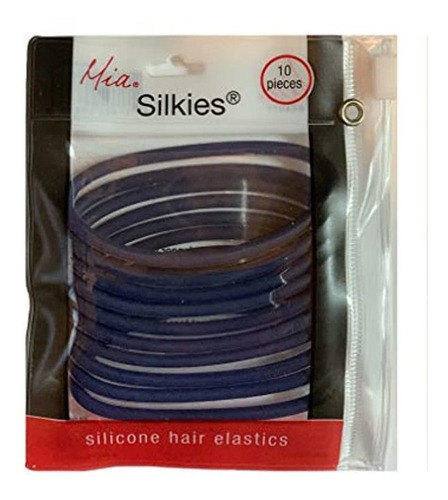 Mia Silkies Elastics, Talla Única Se Ajusta A Todos, Azul