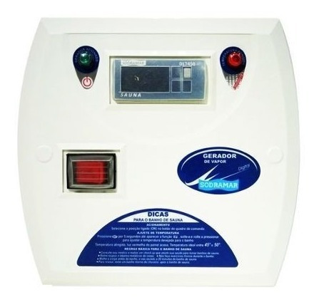 Gerador Vapor 15kw Digital Sodramar Sauna Com Kit Instalacao