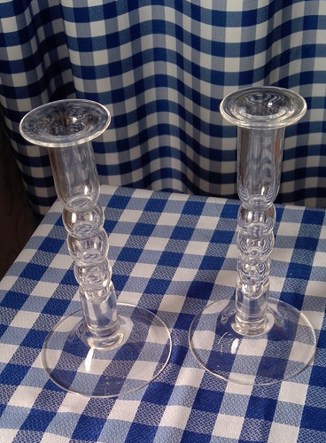 Candelabro Portavelas De Cristal 6 Unidades Disponible...