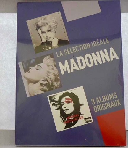 Madonna 3 Álbum Boxset Francés True Blue American Life Cd