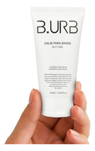Kit 3x Balm Para Barba Midtown 140ml Barba Urbana