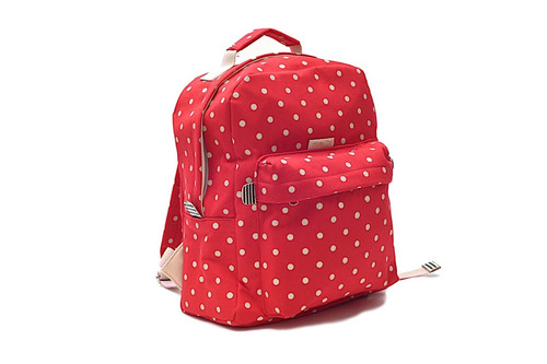 Mochila Escolares Nena Teens Matriona Lunares Roja Deportiva