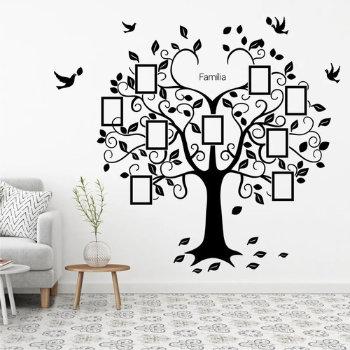 Adesivo Decorativo Árvore Genealógica Fotos Da Família