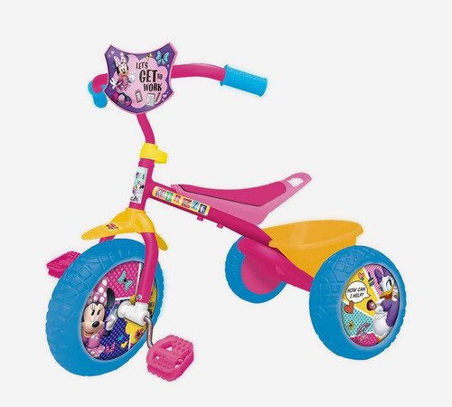 Triciclo Minnie Mouse Unibike Mid Minnie Rosa Infantil