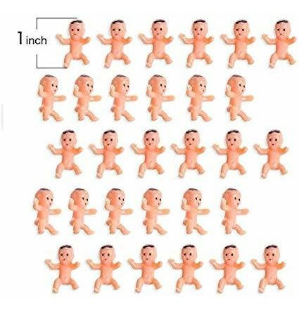 60 Piezas De 1 Pulgada Mini Bebés De Plástico Para Baby Show