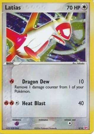 Cartas Pokemon Xy Latias 4/10 Holo Trainer Kit (Usado)