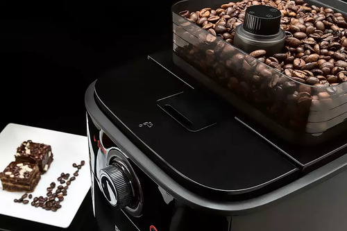 Cafetera Philips Grind & Brew HD7767 automática negra y metal expreso 230V