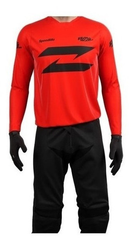 Conjunto Motocross Radikal Series Red -extreme Sportwear