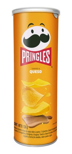 Papas Pringles Sabor Queso Grande Lata X124 G