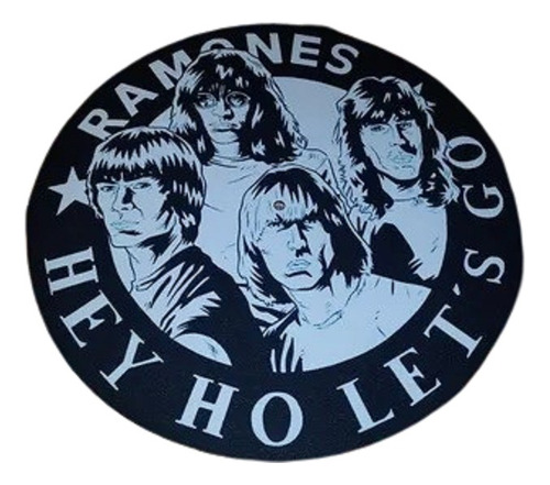 Ramones Hey Ho Lets Go Slipmat Paño Para Bandejas Latex