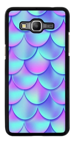 Funda Para Samsung Galaxy Escamas Sirenita Colores Morado