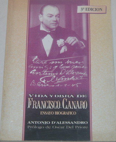 Vida Y Obra De Francisco Canaro Antonio D´alessandro G10v