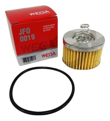 Filtro Óleo Ybr 125 Factor 2017 2018 2019 Wega Jfo-0019