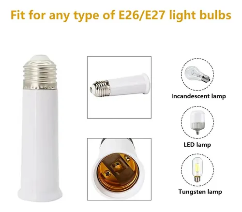 Extensor De Enchufe E26, Enchufe De Lampara E26 A E26, Adapt