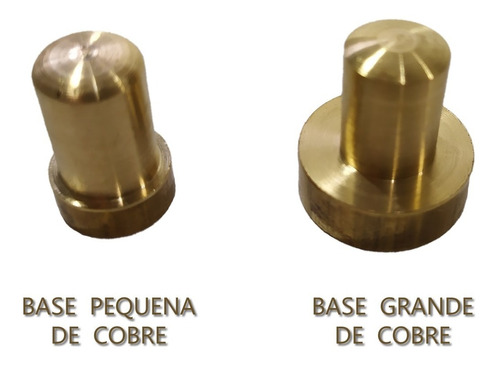 Base Pequena + Base Grande Cobre Uso Em Balancim Com Vazador