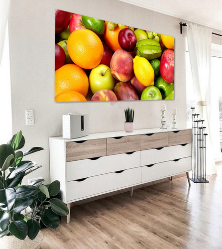 Cuadro Frutas Cocina Tfr13 Canvas Grueso 120x50