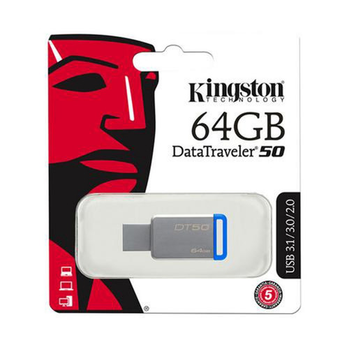 Pendrive Kingston 64gb Dt 50 Usb 3.1 / 3.0 / 2.0 Original!