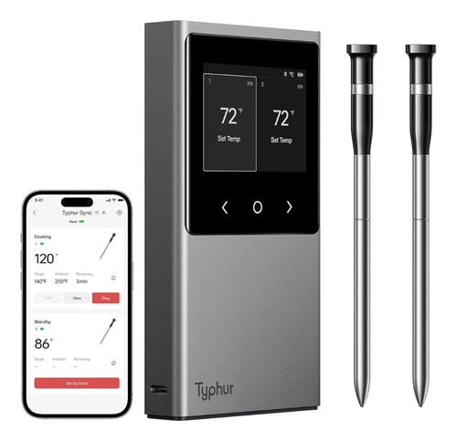 Termómetro Typhur Sync Wireless Wifi Sous Vide Con 2 Sondas 