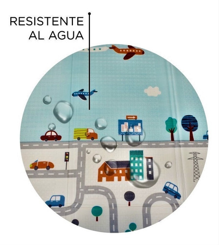 Imagen 8 de 8 de Alfombra Antigolpes Plegable 200x150 X10mm Espesor Ok Baby