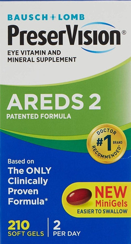 Preservision Areds 2 Eye Vitamin & Mineral 210 Minigels Novo