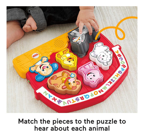 Fisher-price Raugh Learn Farm Animal Puzzle, Juguete Electr