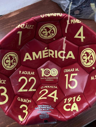 Balón Club América Nombres Centenario (Usado)