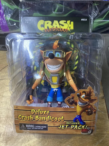 Figura De Accion Neca Crash Bandicoot: Crash Jet Pack