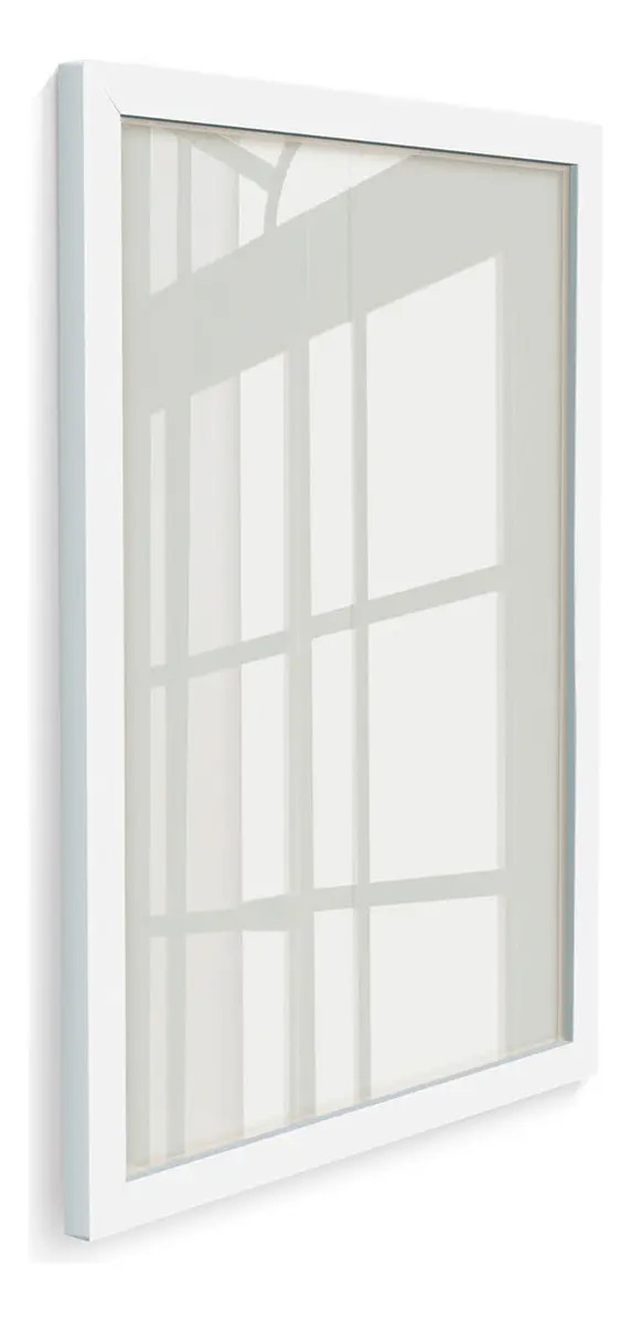 Quadro Moldura A3 30x42 Porta Retrato Acetato Certificado Cor Branco