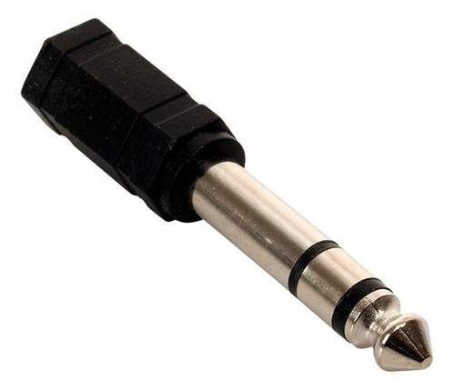 Adaptador De Jack 3.5 Mm A Plug 6.3 Mm Para Audio Estereo