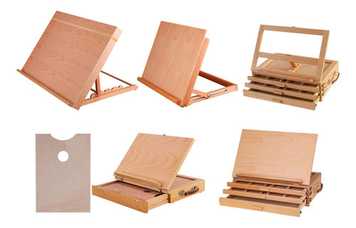 Mesa De Madera Escritorio Caballete Ajustable Los 47x36cm