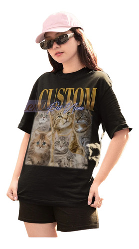 Camiseta Personalizada Catlover Con Tu Mascota
