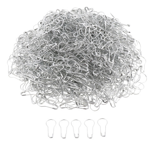 Silver Pear Shaped Safety Pins Pack Of 1000