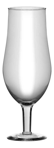 Taça Decorativa De Vidro Millenium 18x37cm Supreme Ref.00117 Cor Branco