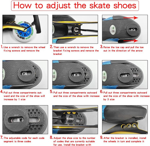 Patines De Velocidad Ajustables Para Niños, Patines En Línea
