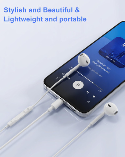 Audífonos Ohuhu Wired De 3,5 Mm Para iPhone [certificados