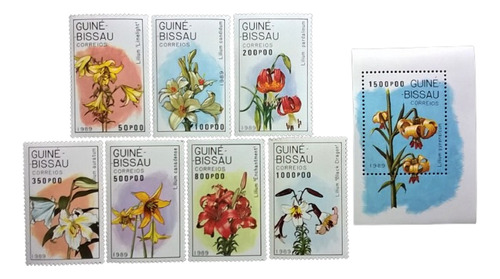 Guinea Bissau Flores, Serie Yv 500-6 B465 1989 Mint L12595