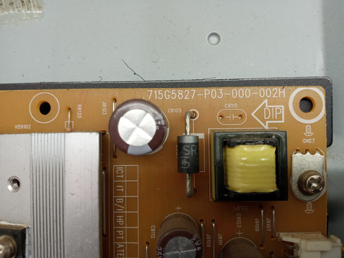 Placa Fonte Tv Aoc Le 32d1440/20 Original Testada (Usado)