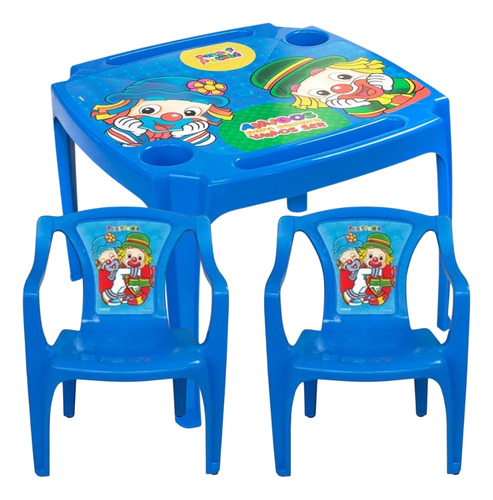 Kit Mesinha Infantil Com 2 Cadeiras Menino Menina Patati