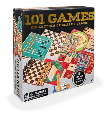 101 Juegos Colección De Juegos Clásicos Con 5 Tableros